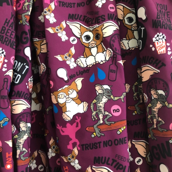 Gremlins x Unique Vintage Mogwai Rules Print Jayne Swing Skirt, NWT - Picture 5 of 11